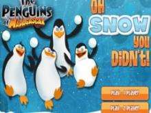 Игра Пингвины из Мадагаскара снежки фото