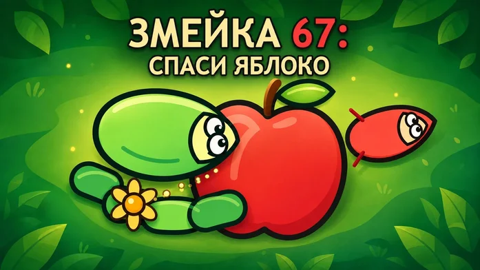 Змейка 67: Спаси яблоко